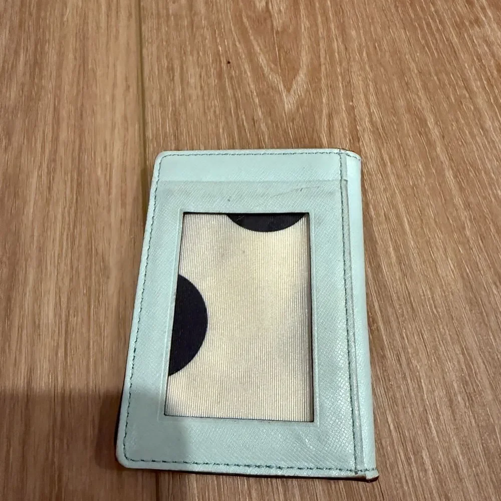 Kate Spade Mint Leather Card Holder